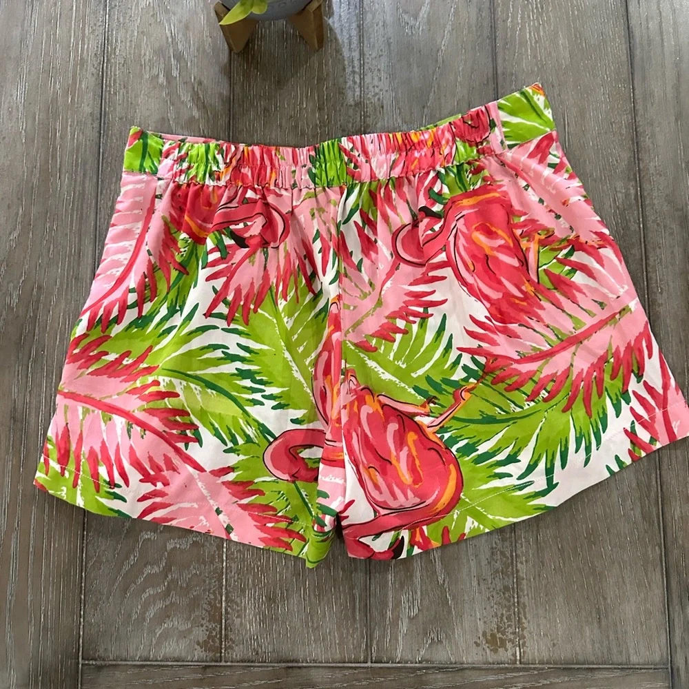 Tropical Pink and Green Women's Shorts - Picture 8 of 9
